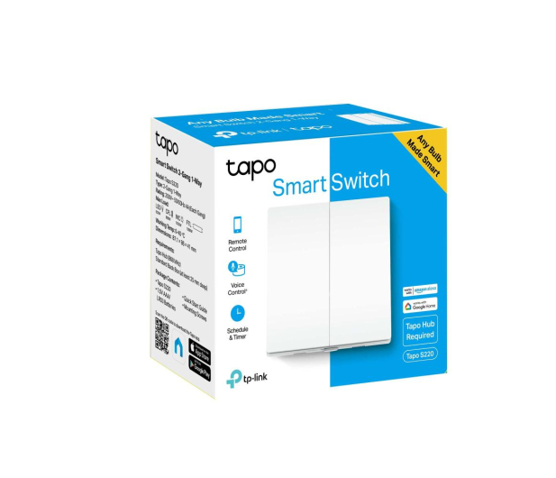 TP-Link Tapo S220 Podwójny wyłącznik światła Smart - 1106986 - zdjęcie 2